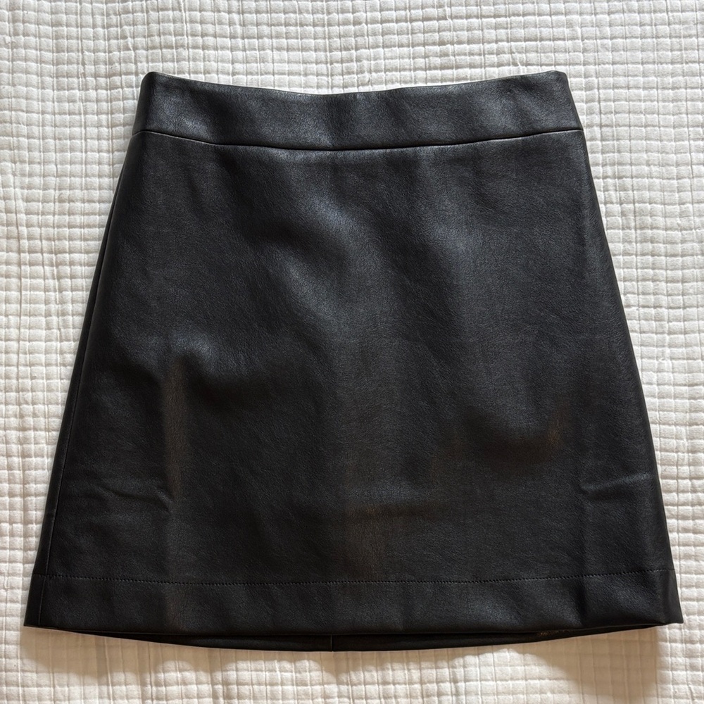 Faux Leather Mini Skirt Size 2